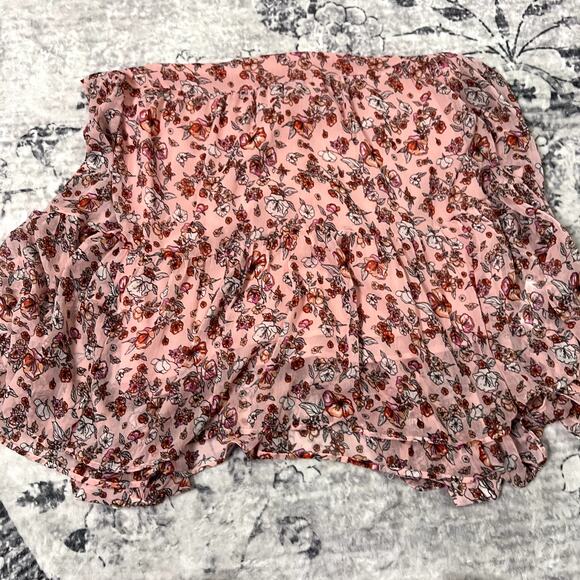 Parker & Rowe Pink Floral Midi Dress Sz S - Picture 5 of 8